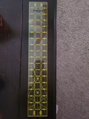 Omnigrid 18x3 Clear Quilting Ruler - Yellow Markings